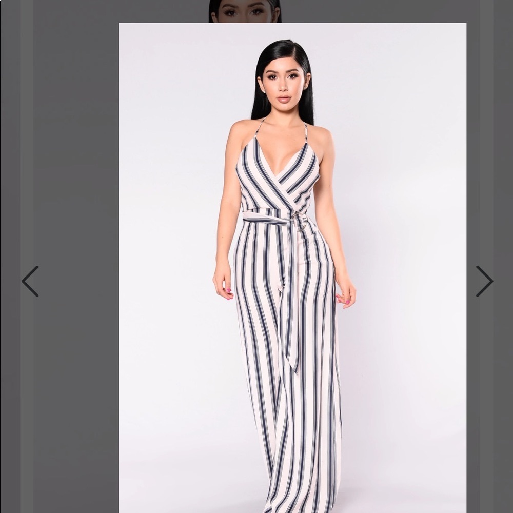 Striped Jumpsuit no stretch